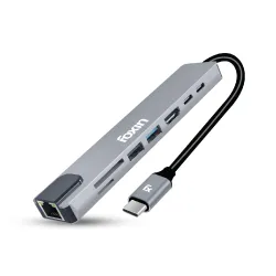 Foxin  Type-C Hub 8 in 1 (HDMI | USB 3.0 | PD) C-HUB 8