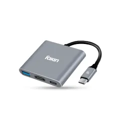 Foxin Type-C Hub 3 in 1 (HDMI | USB 3.0 | PD) C-HUB
