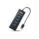 Foxin 4 Port USB Hub 3.0 FUH 344