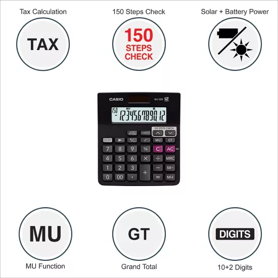 Casio MJ 12D Calculator