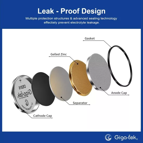 Gigatek Cmos Battery 3V CR2016