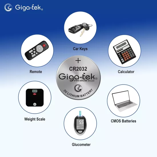Gigatek Cmos Battery 3V CR2032