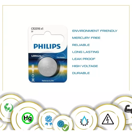 Philips Cmos Battery 3v CR2016