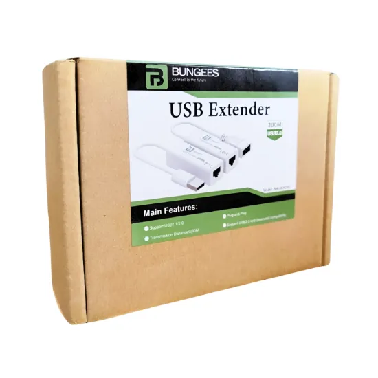Bungees USB Extender With Lan 200m BN-UEX200 Bungees USB Extender With Lan 200m BN-UEX200
