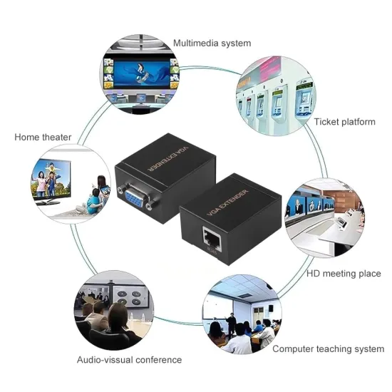 VGA Extender With Lan 60m (RJ45)