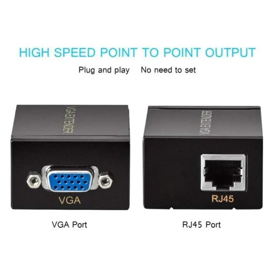 VGA Extender With Lan 60m (RJ45)