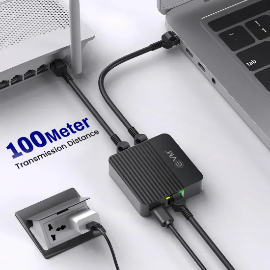 EVM RJ45 Lan Splitter Heavy 1 In 2 Out (EVM-ES45-12)