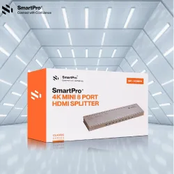 Smart-Pro 4K Mini 8 Port HDMI Splitter (SP-HDSP8)