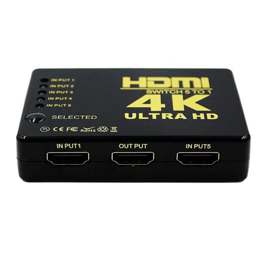 HDMI Switcher 5 Port 4K With Remote