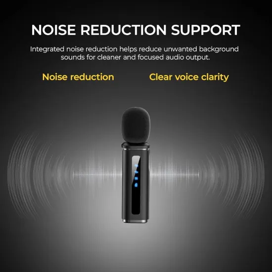 DigiTek Wireless Microphone Type-C With 2 Mic (DWM 014)