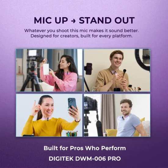 DigiTek Wireless Microphone Type-C (DWM-006 PRO)