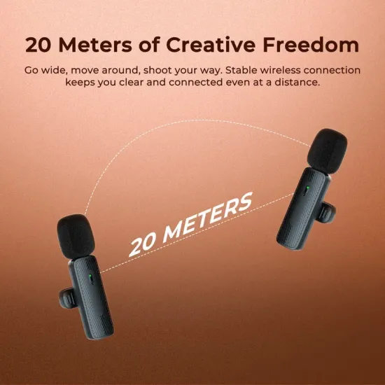 DigiTek Wireless Microphone Lighting Connector With 1 Mic (DWM-007 PRO)