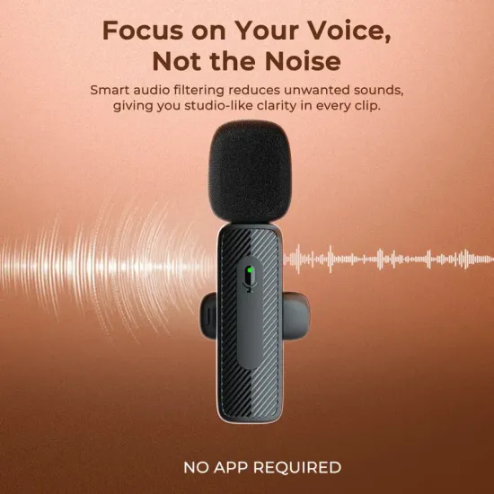 DigiTek Wireless Microphone Lighting Connector With 1 Mic (DWM-007 PRO)