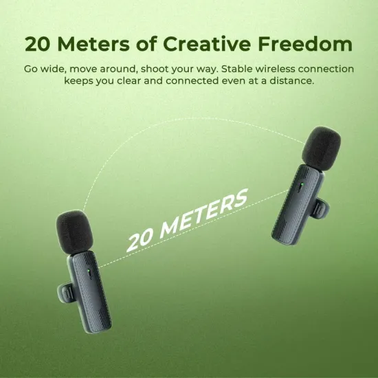 DigiTek Wireless Microphone Type-C With 2 Mic (DWM-008 PRO)