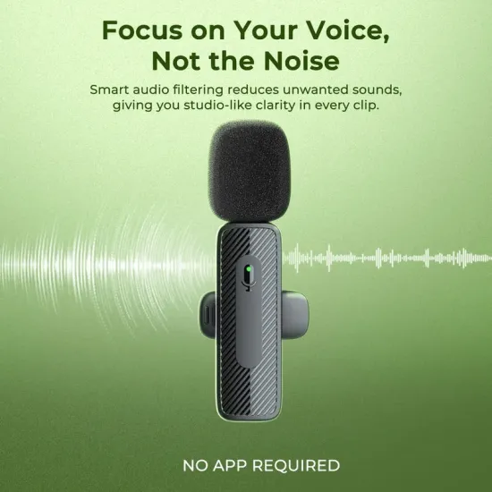 DigiTek Wireless Microphone Type-C With 2 Mic (DWM-008 PRO)