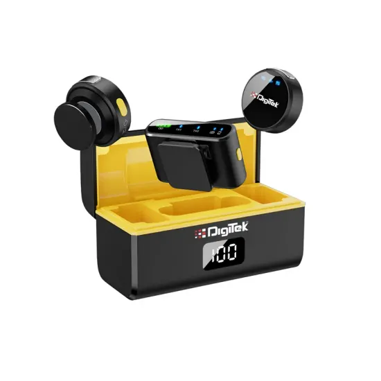 DigiTek Wireless Microphone for Smartphone | DSLR 2-in-1 (DWM-116)