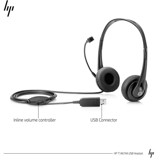 HP Stereo USB Headphone With Mic (‎T1A67AA) (Import)