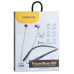 Bluthooth Neckband Modernista Power Bass 100
