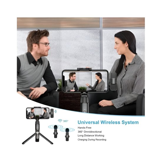 Collar Mic Wireless K9 Type-C | Iphone (With 2 Mic)