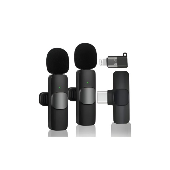 Collar Mic Wireless K9 Type-C | Iphone (With 2 Mic)