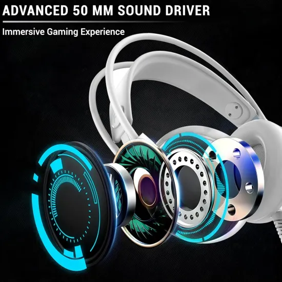 Ant Esports USB Gaming Headphone H525 Pro White