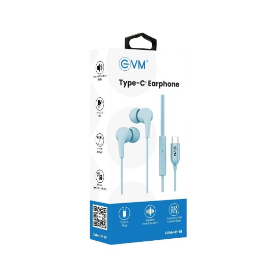 EVM Type-C Earphone (EVM-HF-01) Blue