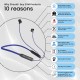 EVM Bluetooth Neckband Earphone Ensport (NB-027) Blue