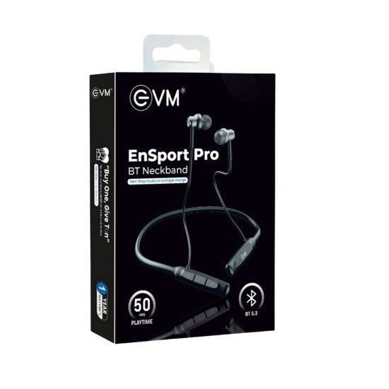EVM Bluetooth Neckband Earphone EnSport Pro (NB-035) Black