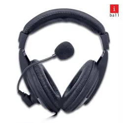 Iball Headphone With mic Rocky Double Pin