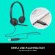 Logitech Wired Headphone USB H340