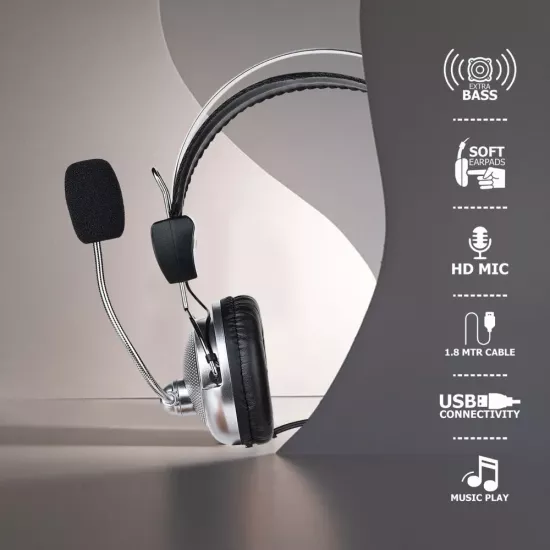 Quantron QHP360 USB Wired Headphone