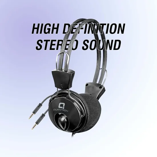 Quantron QHP355 Double Pin Wired Headphone