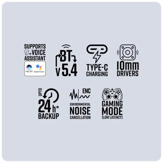 Zebronic Wireless Bluetooth Earbuds Blue Zeb Pods 131 (ZEB-PODS zi 8)