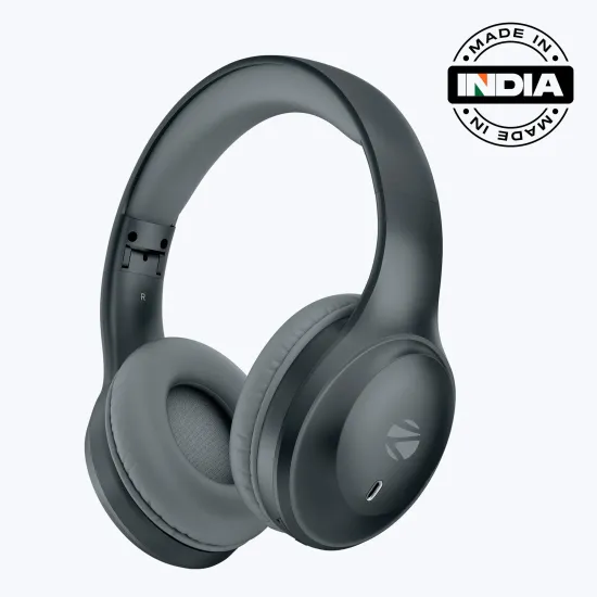 Zebronics Headphone Bluetooth Wireless Paradise Neo Black