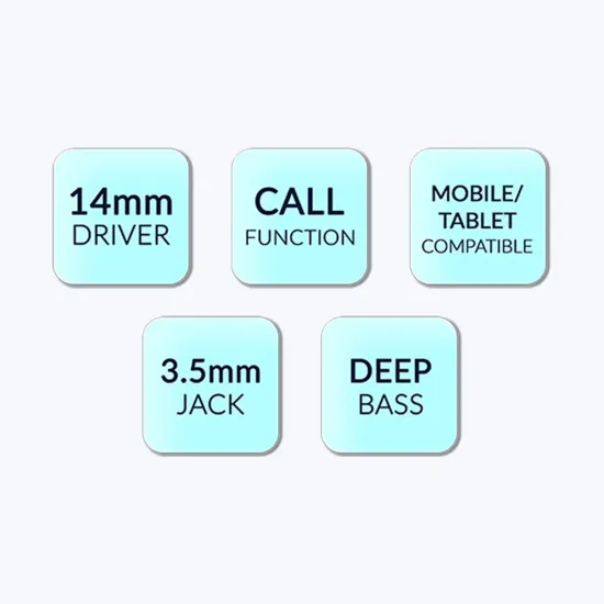 Zebronics Wired Earphone With Mic (BRO+)