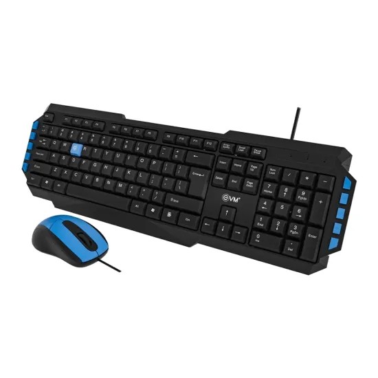 EVM Wired Keyboard Mouse Combo WDKM-414