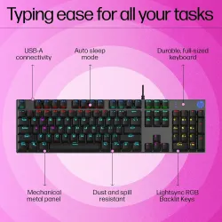 HP USB Keyboard Gaming Mechanical GK400F (Black)