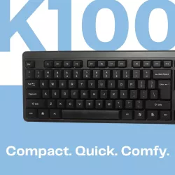 HP USB Keyboard K100 (Black)