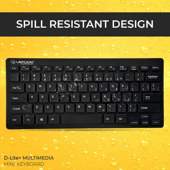 LAPCARE WIRELESS KEYBOARD MINI D-LITE PLUS BLACK