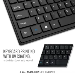 LAPCARE WIRELESS KEYBOARD MINI D-LITE PLUS BLACK