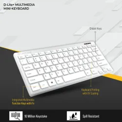 LAPCARE WIRELESS KEYBOARD MINI D-LITE PLUS SILVER