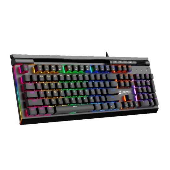 Live Tech Gaming Keyboard Mechanical USB RGB OCTANE+