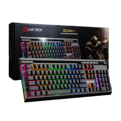 Live Tech Gaming Keyboard Mechanical USB RGB OCTANE+