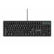 VitalASC USB Gaming Keyboard with Large Font ‎EKB216 Black