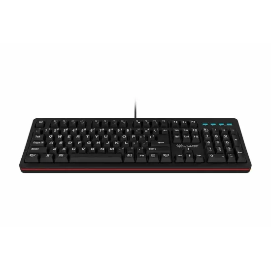 VitalASC USB Gaming Keyboard with Large Font ‎EKB216 Black