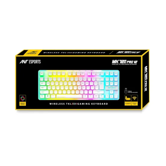 Ant Esports Wireless Gaming Keyboard MK720 Pro V2 RGB