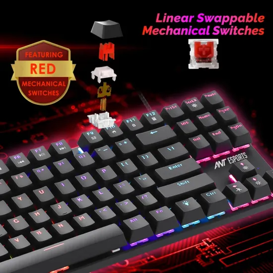 Ant Esports USB Mechanical Gaming RGB Keyboard (Scorpion MK20)