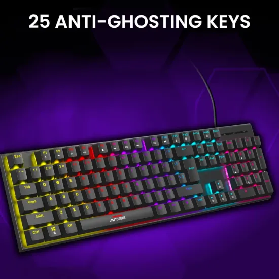Ant Esports USB Mechanical Gaming Keyboard Mouse Combo (Thunder30) RGB