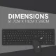 Ant Value Wireless Keyboard Mouse Combo Black FKBRI05