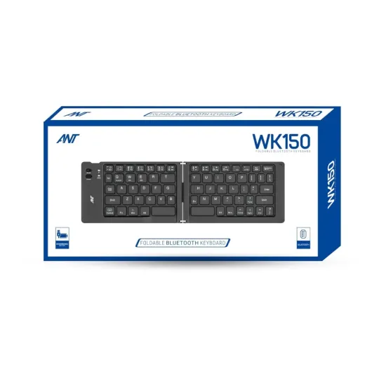ANT Wireless Bluetooth Keyboard Foldable Ergonomic WK150